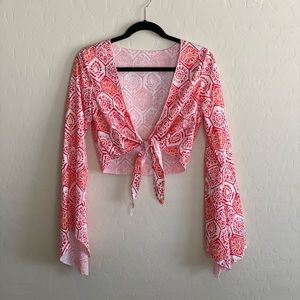 Floral Hippie 70s Inspired Top